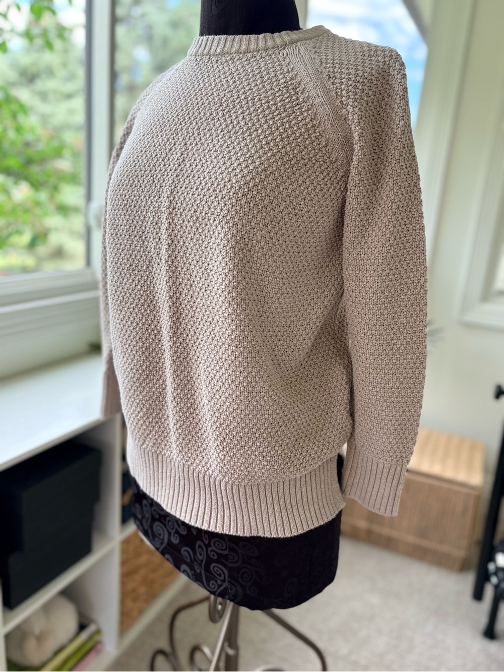Old Navy Seed-Stitch Crewneck Sweater - Cream